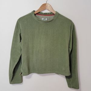 Horny Toad lightweight green fleece pullover